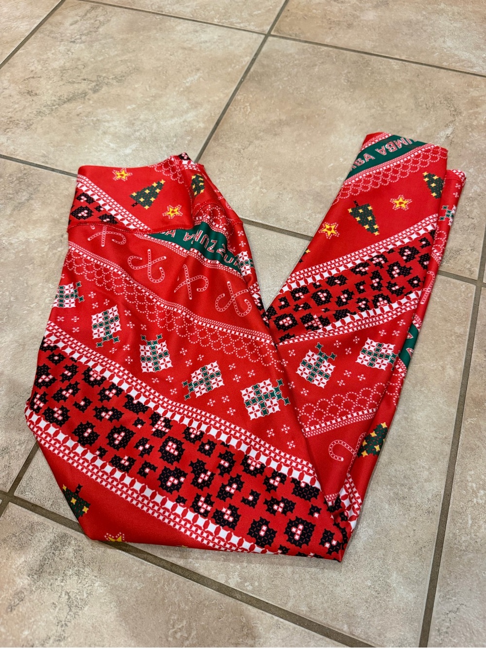 Zumba Fitness Holiday High Waisted Ankle Leggings